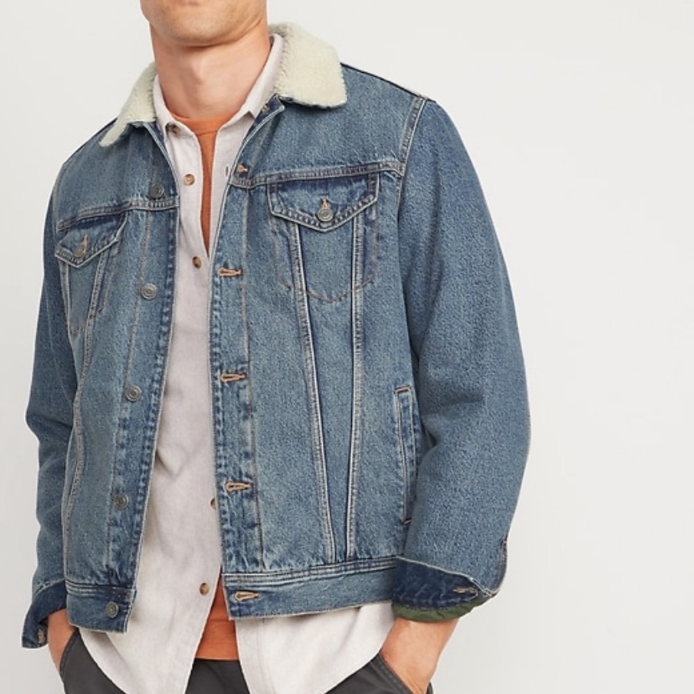 Old Navy Men’s Shearling Jean Jacket